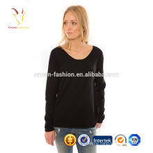 New Design Fine Cashmere Wool Knit Basic Sweater